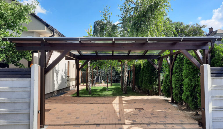 Carport – dreveným prístreškom – Podunajské Biskupice